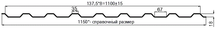 Фото: Профнастил оцинкованный МП20 х 1100 (ОЦ-01-БЦ-0.65) в Нахабино