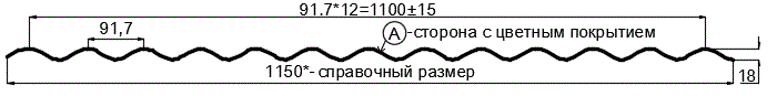 Фото: Профнастил МП18 х 1100 - A (ПЭ-01-6005-0.45) в Нахабино