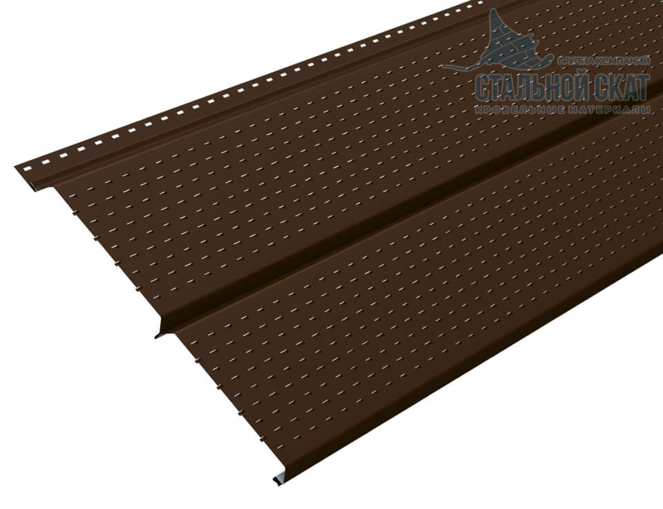 Софит перфор. Lбрус-XL-14х335 (VALORI-20-Brown-0.5) в Нахабино