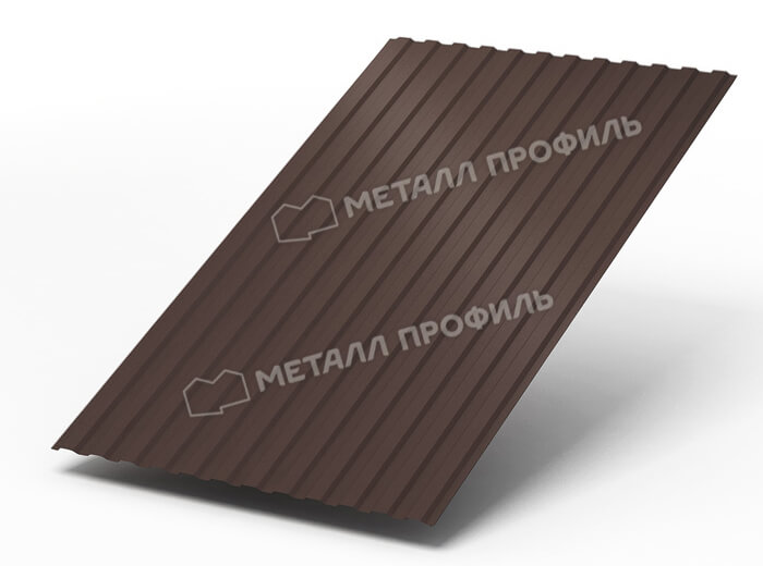 Профнастил МП10 х 1100 - A (ПЭ-01-8017Color-0.4±0.08мм) в Нахабино