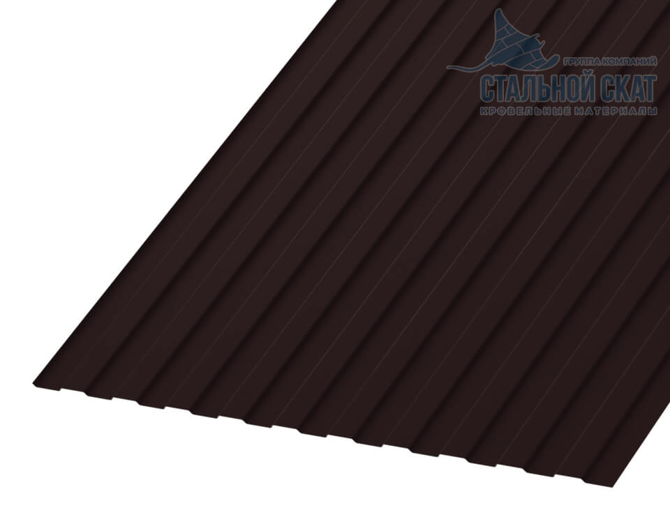 Профнастил С8 х 1150 - B (VALORI-20-DarkBrown-0.5)