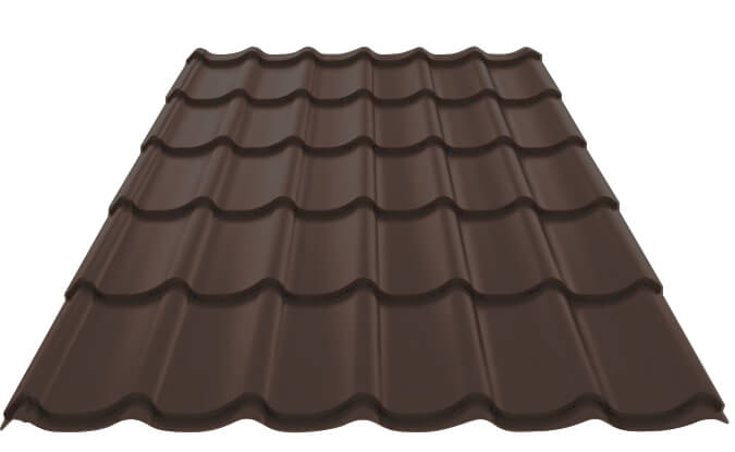 Металлочерепица МП Ламонтерра-X (VikingMP E-20-8017-0.5)