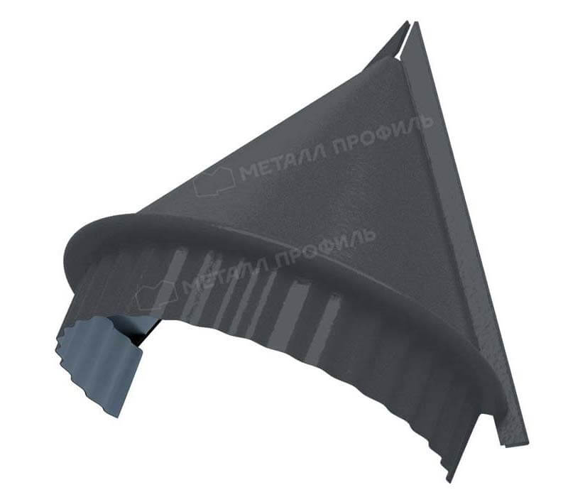 Заглушка конька круглого конусная (MattMP-20-7024-0.5)